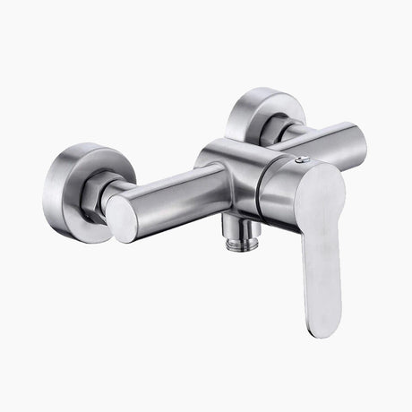 Modern Shower Mixer Tap  Brushed Stainless Steel Design - Product showcase