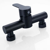 Modern Shower Mixer Tap  Matte Black Wall Mount Design - Detailed view