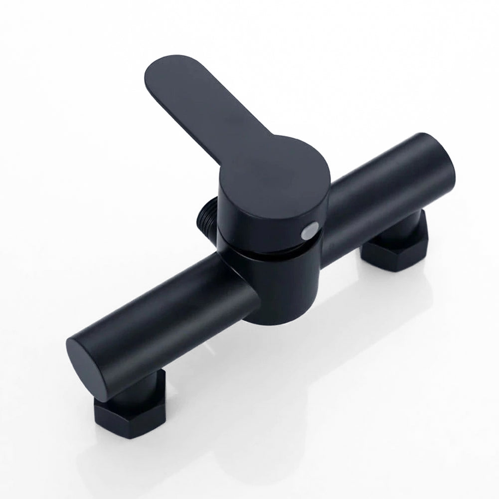 Modern Shower Mixer Tap  Matte Black Wall Mount Design - Product example