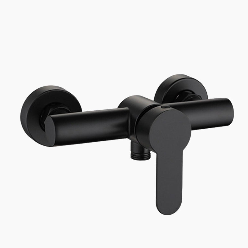Modern Shower Mixer Tap  Matte Black Wall Mount Design - Product showcase
