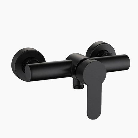 Modern Shower Mixer Tap  Matte Black Wall Mount Design - Product showcase