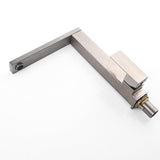 Modern Kitchen Faucet  Geometric Stainless Steel Design - Detailed view