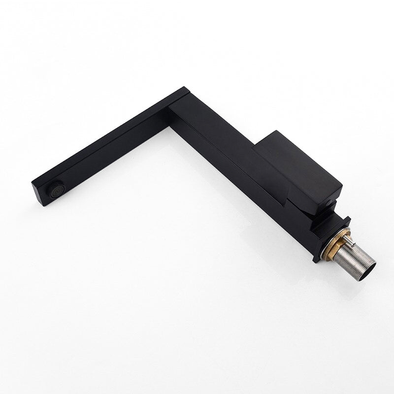 Modern Kitchen Faucet  Geometric Matte Black Design - Product example
