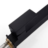 Modern Kitchen Faucet  Geometric Matte Black Design - Product detail 4