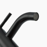 Modern Bathroom Faucet  Matte Black Single Handle Design - Detailed view