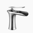Waterfall Basin Faucet  Brushed Steel Single Handle Design - Product showcase