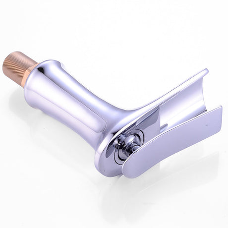 Waterfall Basin Faucet  Chrome Single Handle Design - Product detail 4