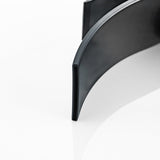 Modern Waterfall Basin Faucet  Matte Black Single Handle Design - Detailed view