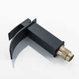 Modern Waterfall Basin Faucet  Matte Black Single Handle Design - Product example