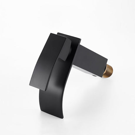 Modern Waterfall Basin Faucet  Matte Black Single Handle Design - Product detail 4