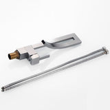 Modern Bathroom Faucet  Brushed Steel Single Handle Design - Detailed view