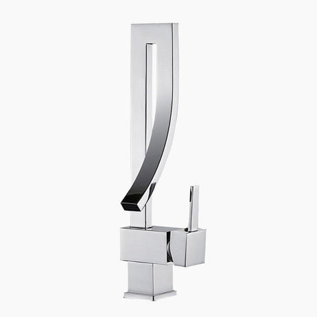 Modern Basin Mixer Tap  Angular Chrome Design - Product showcase