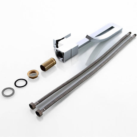 Modern Basin Mixer Tap  Angular Chrome Design - Product example
