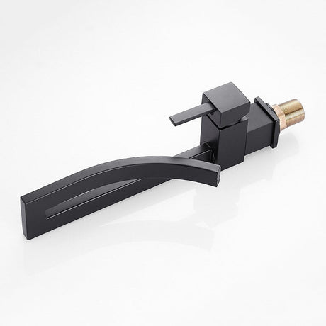 Modern Bathroom Faucet  Matte Black Square Design - Product example