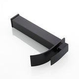 Modern Waterfall Faucet  Matte Black Vessel Sink Mixer - Product example