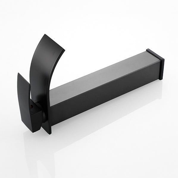 Modern Waterfall Faucet  Matte Black Vessel Sink Mixer - Product detail 4
