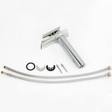 Glass Waterfall Bathroom Faucet  Chrome Vessel Mixer Tap - Product detail 5