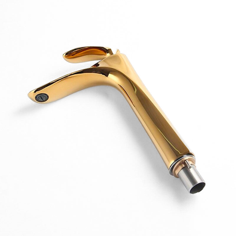 Luxury Bathroom Faucet  Gold Brass Vessel Mixer - Product example