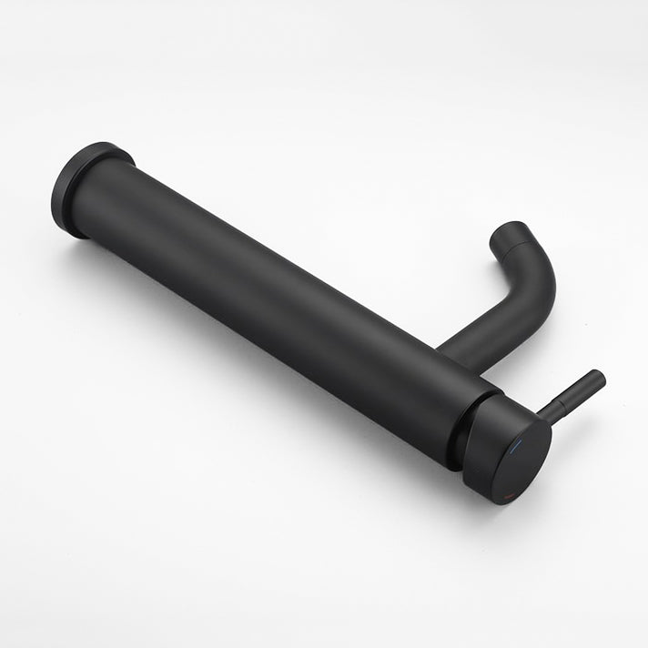 Modern Bathroom Faucet  Tall Matte Black Vessel Sink Mixer - Product example