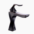 Modern Bathroom Faucet  Sculptural Oil-Rubbed Bronze Design - Product showcase