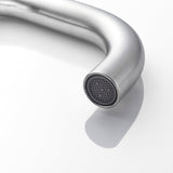 Modern Bathroom Faucet  Brushed Steel Single Handle Design - Product example