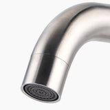 Modern Bathroom Faucet  Brushed Stainless Steel Single Handle - Product example