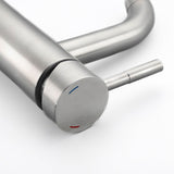 Modern Bathroom Faucet  Brushed Stainless Steel Single Handle - Product detail 5