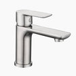 Modern Bathroom Faucet  Brushed Steel Single Handle Design - Product showcase