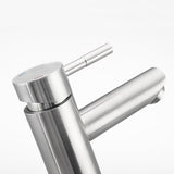 Modern Bathroom Faucet  Brushed Stainless Steel Single Handle - Product detail 5