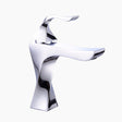 Modern Bathroom Faucet  Chrome Sculptural Design - Product showcase