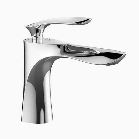 Modern Bathroom Faucet  Chrome Single Handle Design - Product showcase