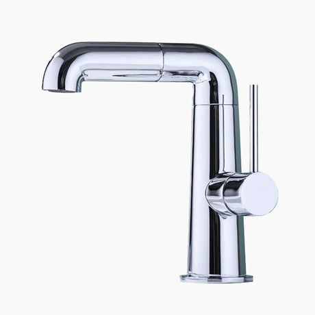 Modern Basin Mixer Tap  Chrome Rotary Faucet - Product showcase