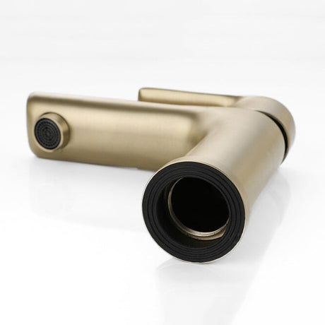 Modern Bathroom Faucet  Brushed Gold Single Handle Design - Product detail 4