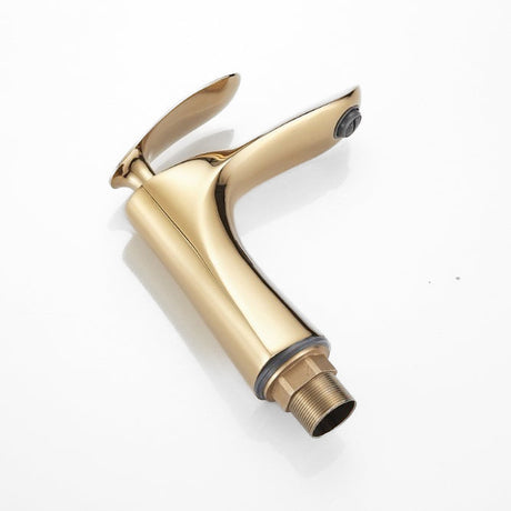 Modern Gold Basin Faucet  Luxury Brass Single Handle Design - Product example