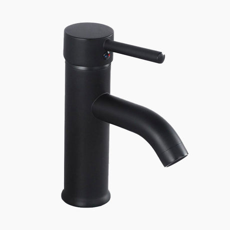 Modern Bathroom Faucet  Matte Black Single Handle Design - Product showcase