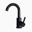 Modern Bathroom Faucet  Matte Black Gooseneck Design - Product showcase
