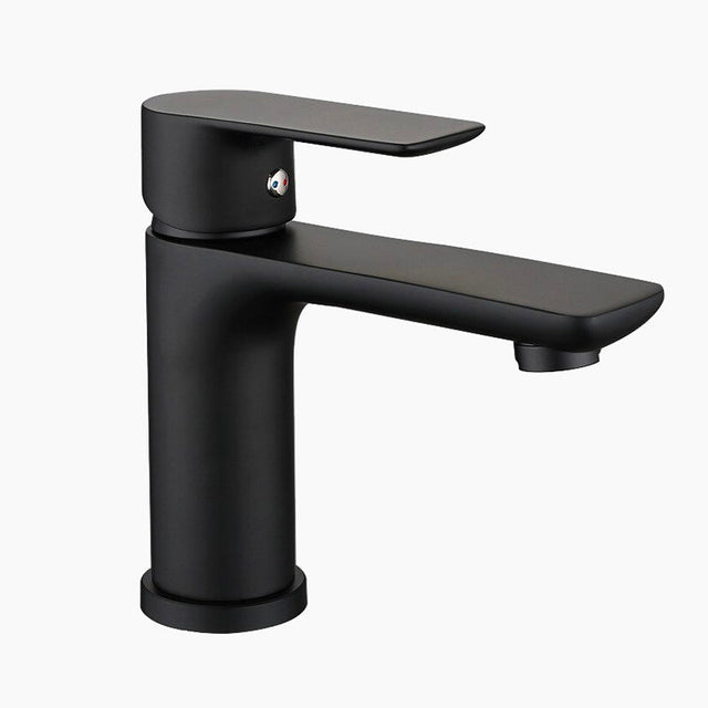 Modern Bathroom Faucet  Matte Black Single Handle Design - Product showcase