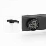 Modern Bathroom Faucet  Matte Black Square Design - Product example