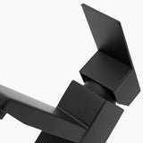 Modern Bathroom Faucet  Matte Black Square Design - Detailed view