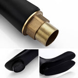 Modern Bathroom Faucet  Matte Black Single Handle Design - Product example