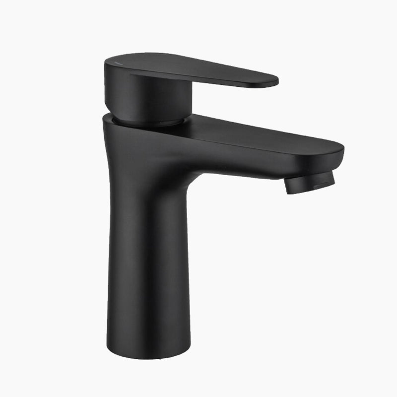 Modern Bathroom Faucet  Matte Black Single Handle Design - Product showcase