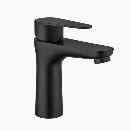 Modern Bathroom Faucet  Matte Black Single Handle Design - Product showcase