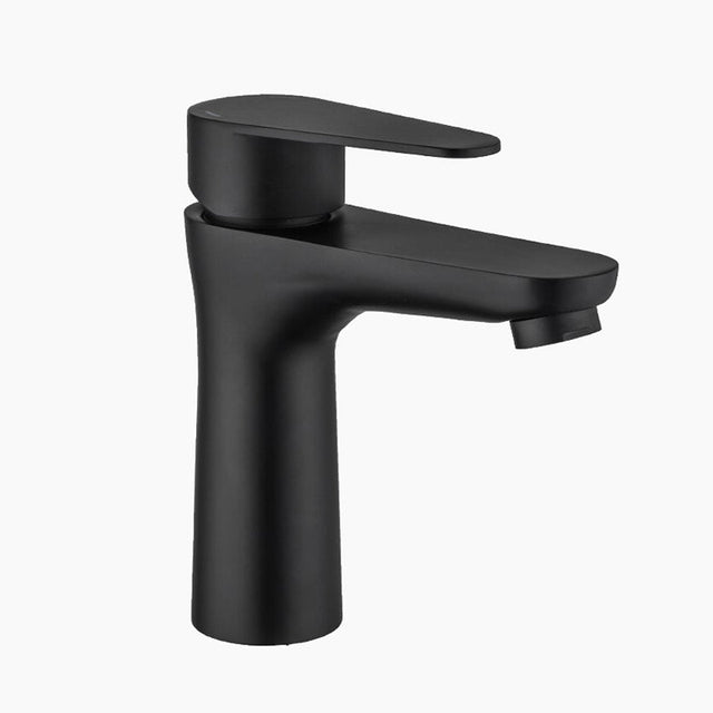 Modern Bathroom Faucet  Matte Black Single Handle Design - Product showcase