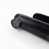 Modern Bathroom Faucet  Matte Black Single Handle Design - Detailed view
