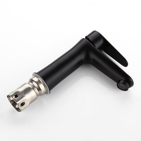 Modern Bathroom Faucet  Matte Black Single Handle Design - Product example