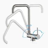Modern Kitchen Faucet  Foldable Gooseneck Design - Product showcase