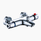 Thermostatic Bath Mixer Tap  Chrome Cascade Design - Product showcase