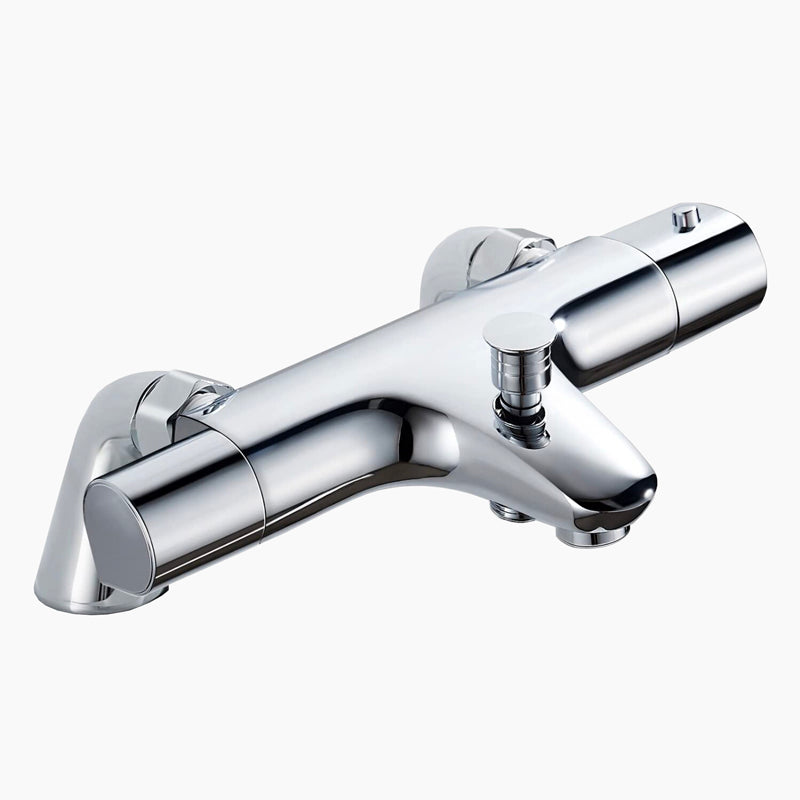 Thermostatic Bath Faucet  Chrome Deck Mount Design - Product showcase