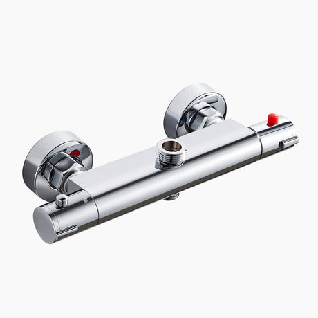Thermostatic Shower Mixer  Dual Output Chrome Finish - Product showcase
