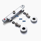 Thermostatic Shower Mixer  Dual Output Chrome Finish - Product example